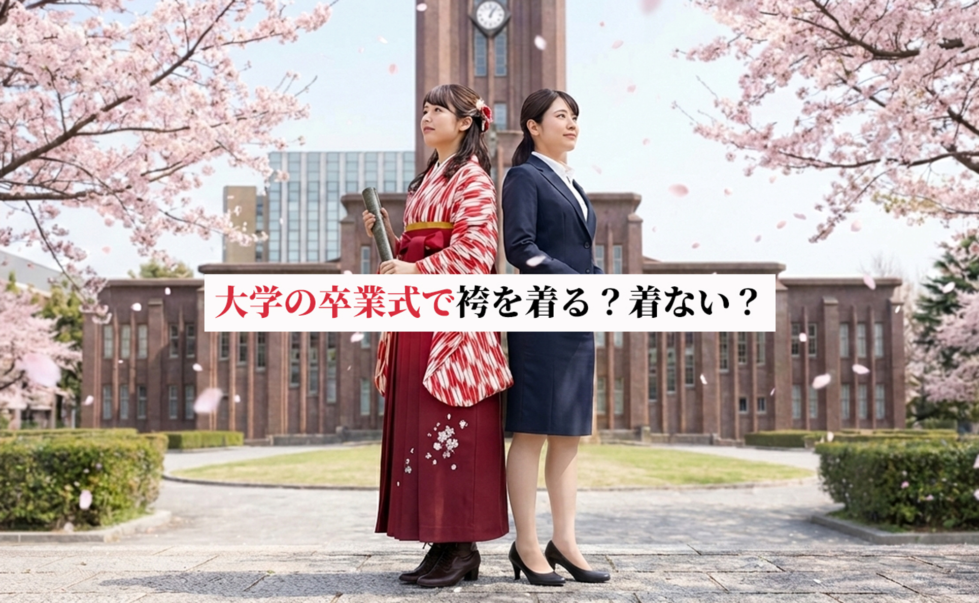 大学の卒業式に着る基本の服装や袴以外を選ぶメリット・デメリットを解説
