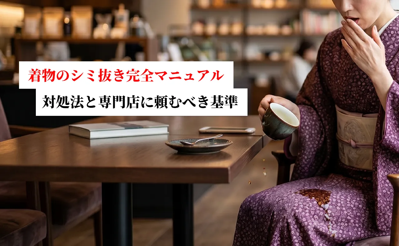 着物のシミ抜き完全マニュアル！自分でできる対処法と専門店に頼むべき基準とは