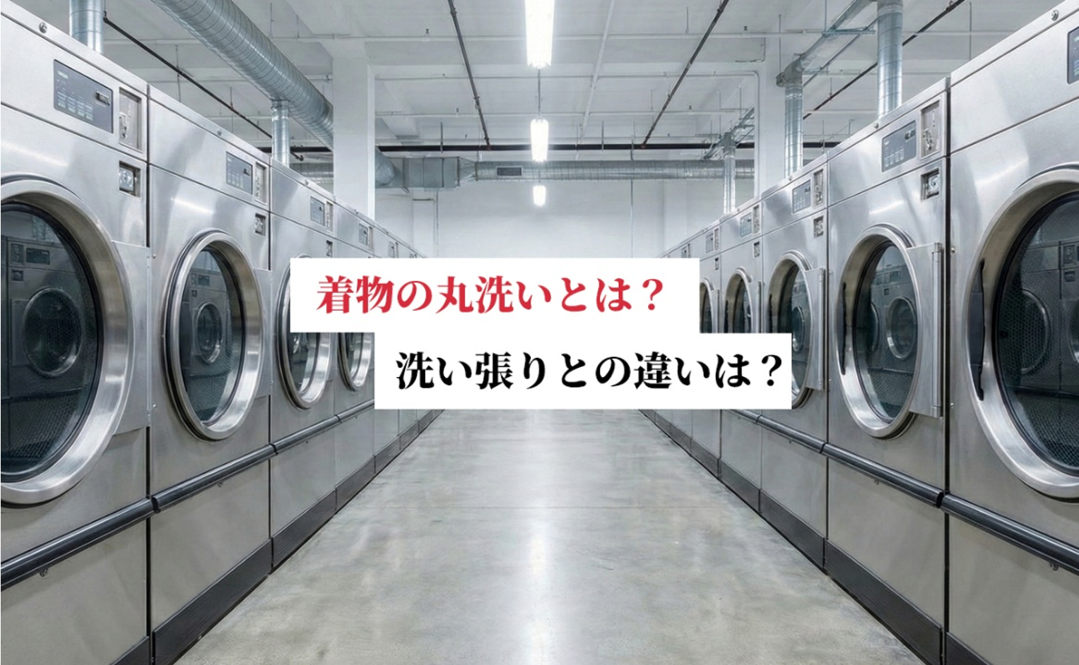着物の丸洗いとは？洗い張りの違いやメリット・デメリットを解説