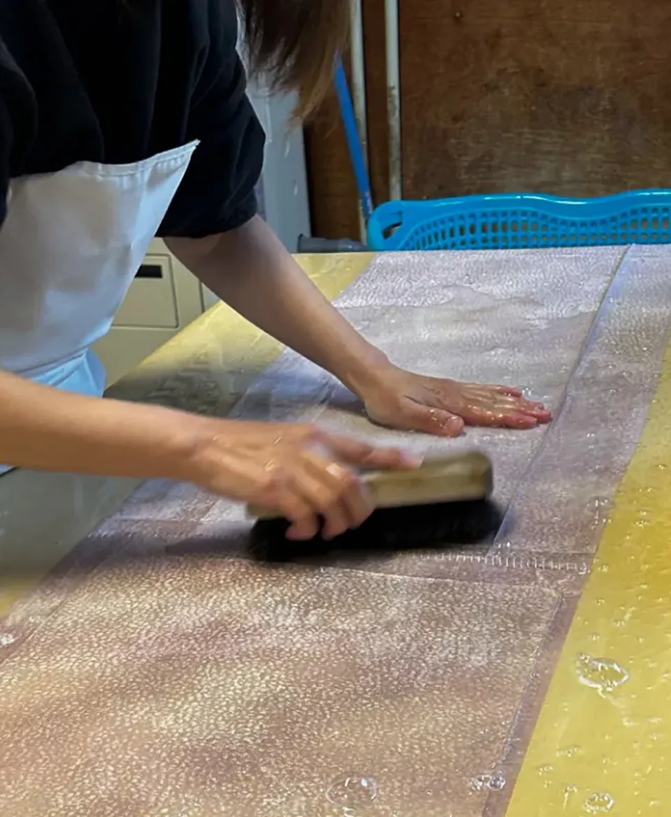 鈴花の着物洗い張り(解き洗い)