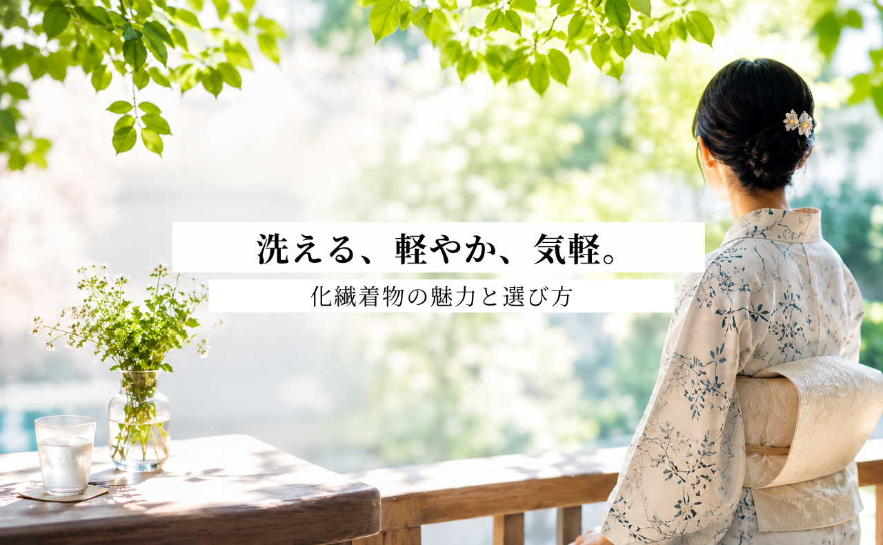 洗える、軽やか、気軽。 「新しい着物素材」を知っていますか？｜化繊着物の魅力と選び方